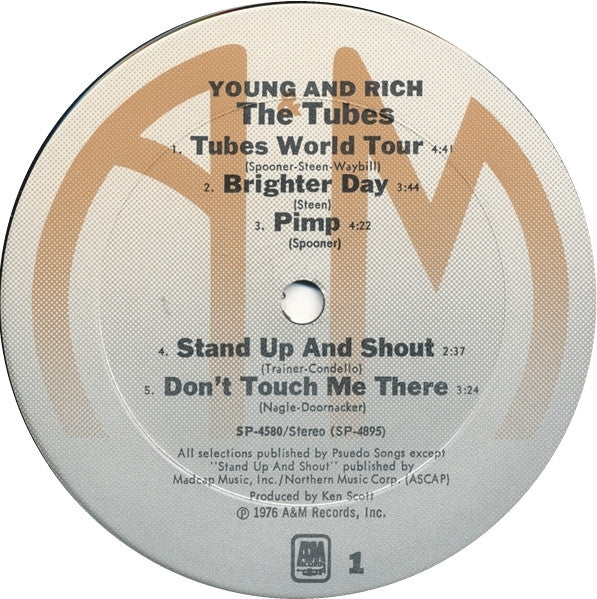 The Tubes - Young And Rich (Vinyl, LP, Album, Stereo) Very Good (VG) / Very Good (VG)