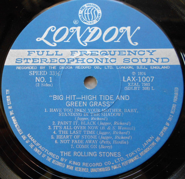 The Rolling Stones - Big Hits [High Tide And Green Grass] (Vinyl, LP, Compilation, Limited Edition, Reissue, Stereo) Near Mint (NM or M-) / Very Good Plus (VG+)