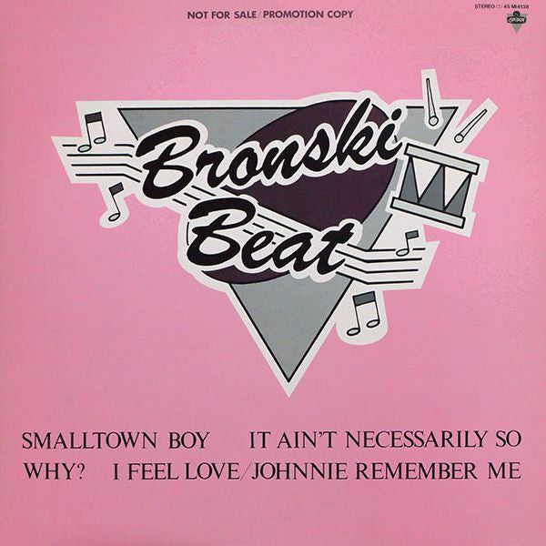 Bronski Beat - Smalltown Boy (Vinyl, 12", Maxi-Single, Promo) Near Mint (NM or M-) / Very Good Plus (VG+)