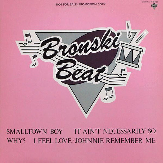 Bronski Beat - Smalltown Boy (Vinyl, 12", Maxi-Single, Promo) Near Mint (NM or M-) / Very Good Plus (VG+)