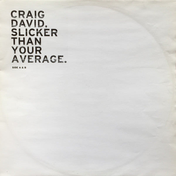 Craig David - Slicker Than Your Average (2xVinyl, LP, Album) Very Good (VG) / Very Good (VG)