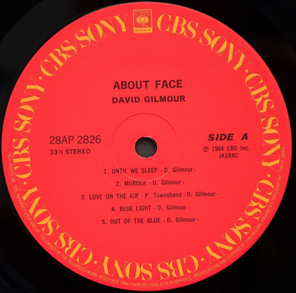 David Gilmour - About Face (Vinyl, LP, Album)