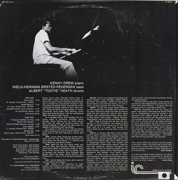 The Kenny Drew Trio - Dark Beauty (Vinyl, LP, Album, Reissue, Stereo) Very Good (VG) / Very Good (VG)