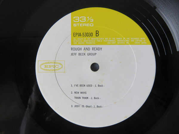 Jeff Beck Group - Rough And Ready (Vinyl, LP, Album) Good Plus (G+) / Fair (F)