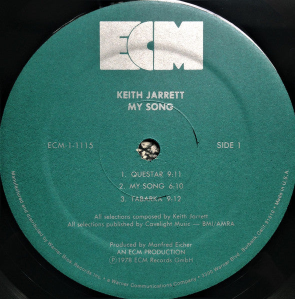Keith Jarrett - My Song (Vinyl, LP, Album) Very Good (VG) / Good Plus (G+)