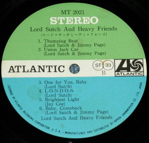 Lord Sutch And Heavy Friends - Lord Sutch And Heavy Friends (Vinyl, LP, Album) Very Good (VG) / Very Good Plus (VG+)