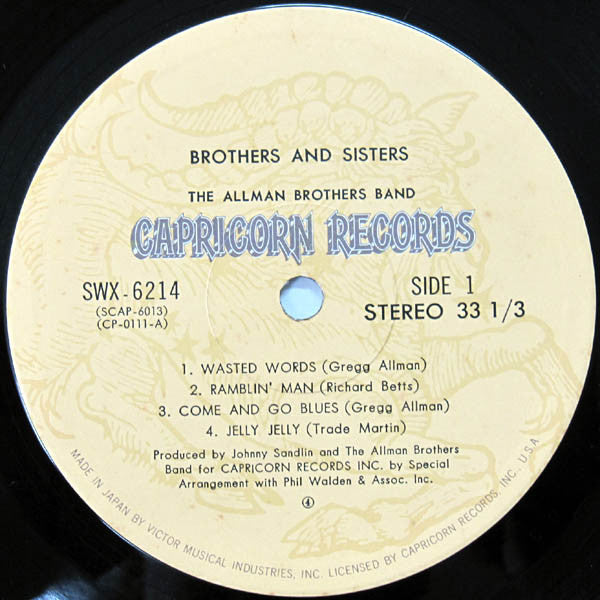 The Allman Brothers Band - Brothers And Sisters (Vinyl, LP, Album, ...
