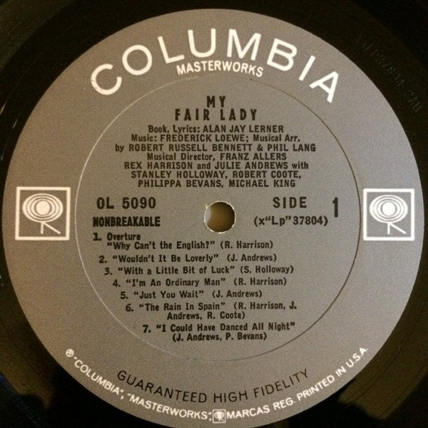 Rex Harrison - My Fair Lady (Vinyl, LP, Album, Mono, Reissue) Very Good (VG) / Very Good (VG)