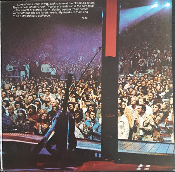 Neil Diamond - Love At The Greek - Recorded Live At The Greek Theatre (2xVinyl, LP) Very Good (VG) / Very Good (VG)