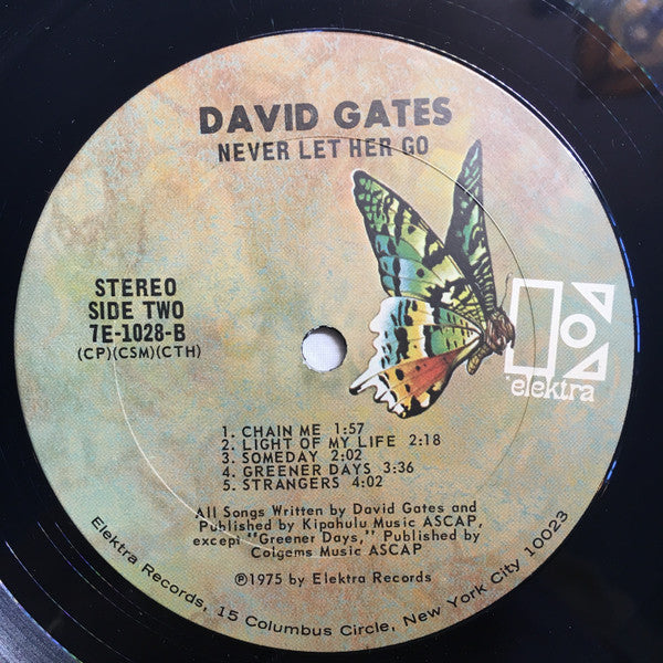 David Gates - Never Let Her Go (Vinyl, LP, Album) Very Good (VG) / Very Good (VG)