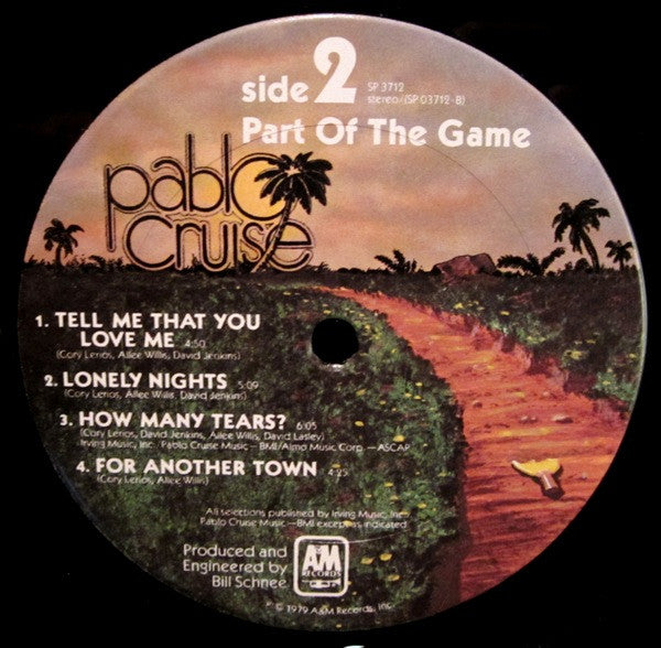 Pablo Cruise - Part Of The Game (Vinyl, LP, Album, Stereo) Very Good Plus (VG+) / Very Good Plus (VG+)