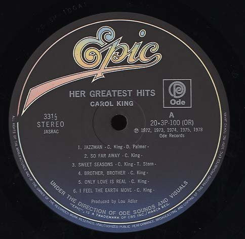 Carole King - Her Greatest Hits - Songs Of Long Ago (Vinyl, LP, Com...