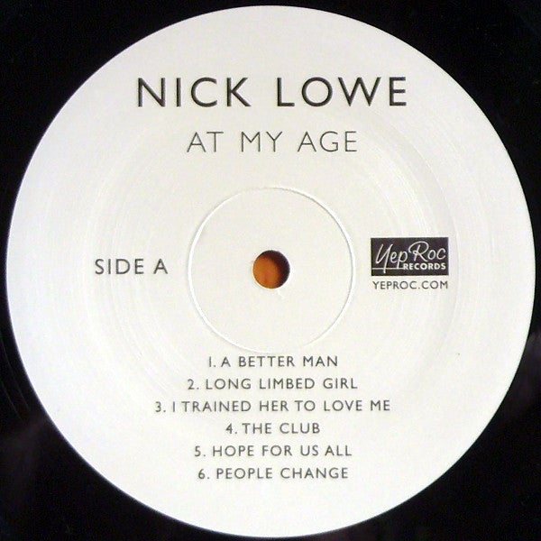 Nick Lowe - At My Age (Vinyl, LP) Very Good Plus (VG+) / Very Good Plus (VG+)