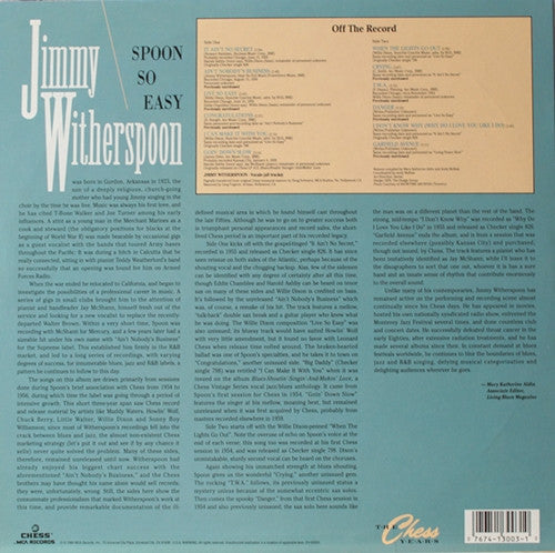 Jimmy Witherspoon - Spoon So Easy (Vinyl, LP, Compilation) Very Good (VG) / Very Good (VG)