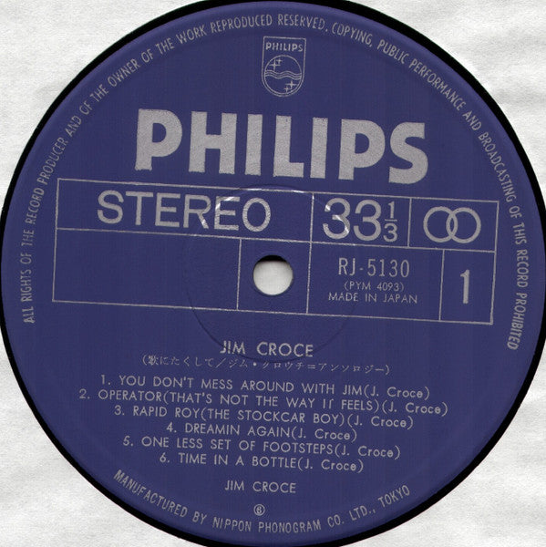 Jim Croce - Jim Croce (Vinyl, LP, Compilation, Stereo)