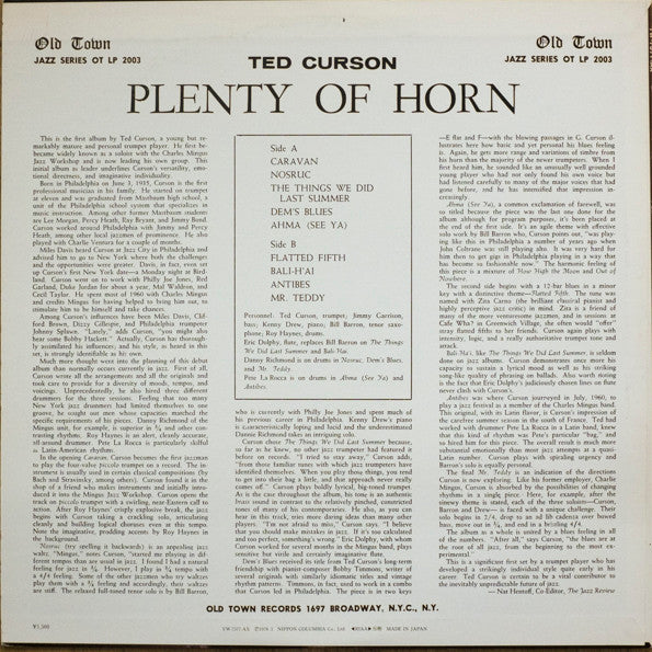 Ted Curson - Plenty Of Horn (Vinyl, LP, Album, Reissue, Stereo)