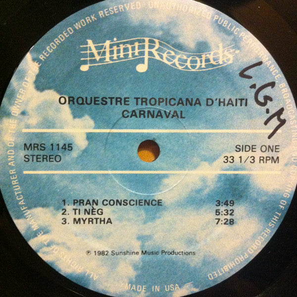 Orchestre Tropicana - Carnaval (Vinyl, LP, Album) Good Plus (G+) / Very Good (VG)