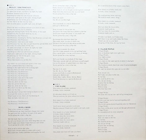 Village People - Village People (Vinyl, LP, Album) Very Good Plus (VG+) / Very Good (VG)