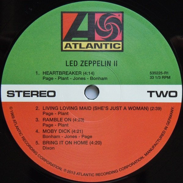 Led Zeppelin - Led Zeppelin II (Vinyl, LP, Album, Reissue, Remastered) Mint (M) / Mint (M)