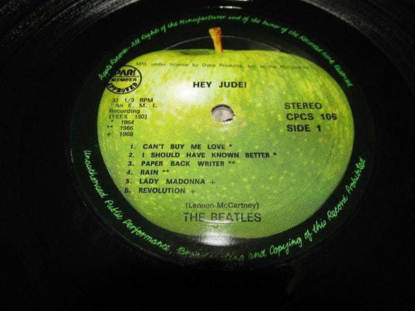 The Beatles - Hey Jude (Vinyl, LP, Compilation) Good Plus (G+) / Good Plus (G+)