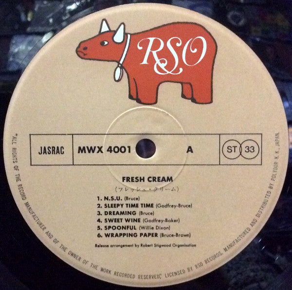 Cream (2) - Fresh Cream (Vinyl, LP, Album, Reissue, Stereo)
