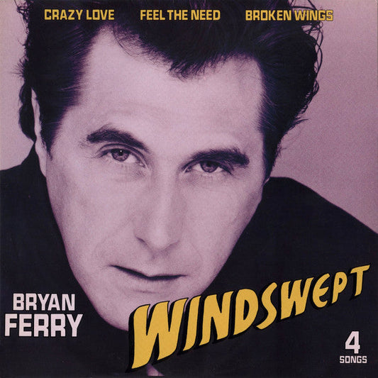 Bryan Ferry - Windswept (Vinyl, 12", 45 RPM, EP, Stereo) Very Good Plus (VG+) / Very Good Plus (VG+)