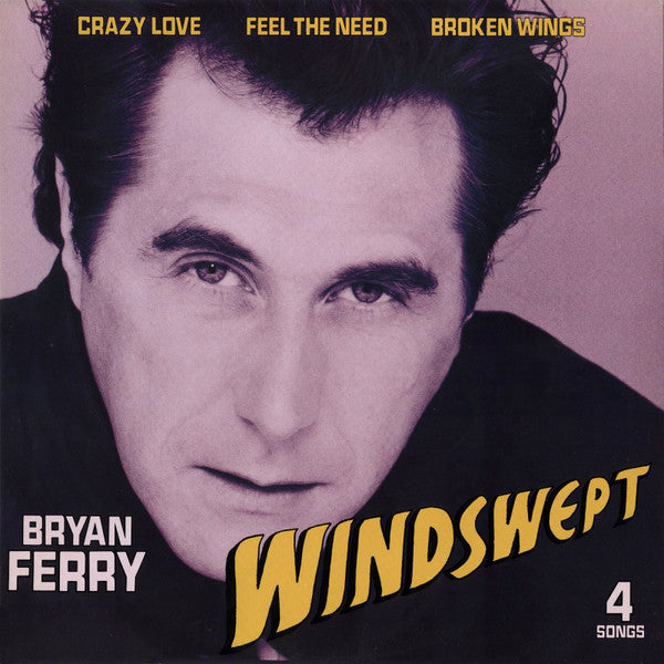 Bryan Ferry - Windswept (Vinyl, 12", 45 RPM, EP, Stereo) Very Good Plus (VG+) / Very Good Plus (VG+)