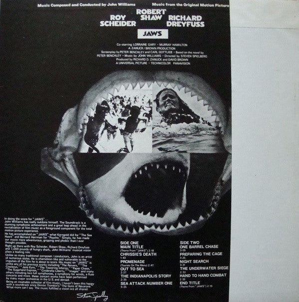 John Williams (4) - Jaws - Music From The Original Motion Picture S...