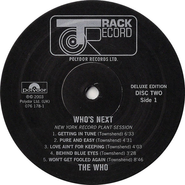 The Who - Who's Next (3xVinyl, LP, Album, Deluxe Edition, Remastered) Very Good Plus (VG+) / Very Good (VG)