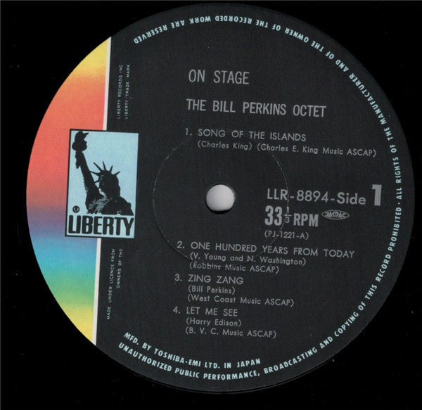 Bill Perkins Octet - On Stage (Vinyl, LP, Album, Reissue, Mono) Very Good Plus (VG+) / Very Good Plus (VG+)