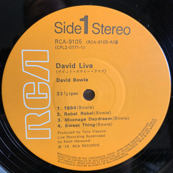 David Bowie - David Live (2xVinyl, LP, Album, Reissue) Very Good Plus (VG+) / Very Good (VG)
