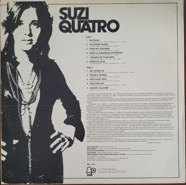 Suzi Quatro - Suzi Quatro (Vinyl, LP, Album, Stereo) Very Good Plus (VG+) / Very Good (VG)