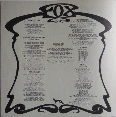 Fox (3) - Fox (Vinyl, LP, Album, Promo) Near Mint (NM or M-) / Very Good Plus (VG+)