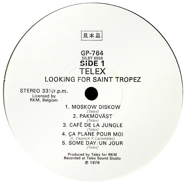 Telex - Looking For Saint Tropez (Vinyl, LP, Album, Promo) Very Good Plus (VG+) / Very Good (VG)