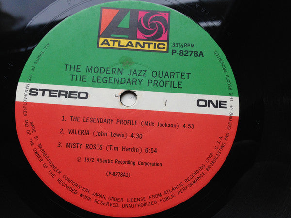The Modern Jazz Quartet - The Legendary Profile (Vinyl, LP, Album) Very Good Plus (VG+) / Very Good Plus (VG+)