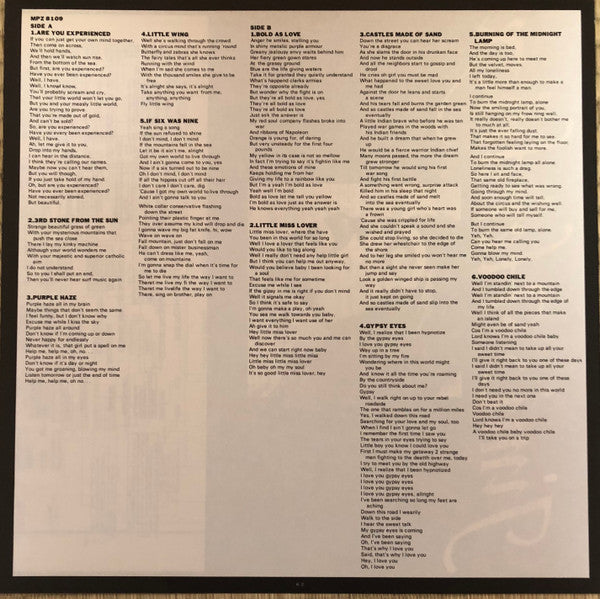 Jimi Hendrix - The Essential Jimi Hendrix (2xVinyl, Vinyl, All Media, LP, 7", 33 ⅓ RPM, Single Sided, Compilation) Very Good Plus (VG+) / Very Good (VG)