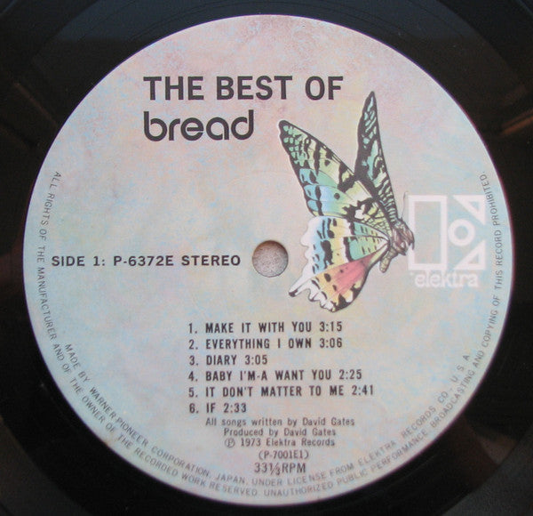 Bread - The Best Of Bread (Vinyl, LP, Compilation, Reissue)