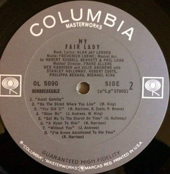 Rex Harrison - My Fair Lady (Vinyl, LP, Album, Mono, Reissue) Very Good (VG) / Very Good (VG)