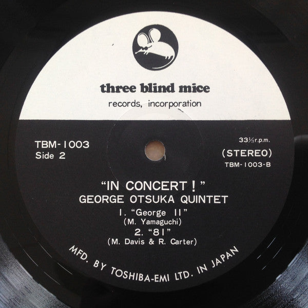 George Otsuka Quintet - In Concert ! (2xVinyl, LP, Album, Stereo) Near Mint (NM or M-) / Near Mint (NM or M-)