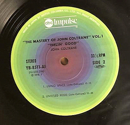 John Coltrane - The Mastery Of John Coltrane / Vol. I Feelin' Good ...
