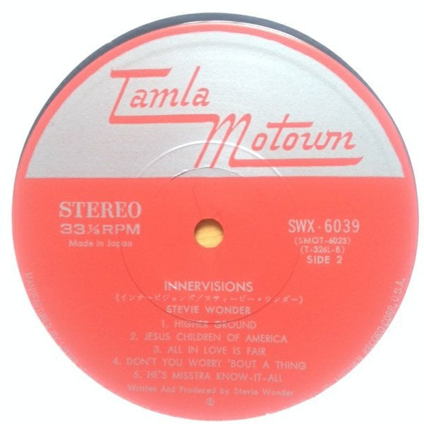 Stevie Wonder - Innervisions = インナービジョンズ (Vinyl, LP, Album, Stereo)