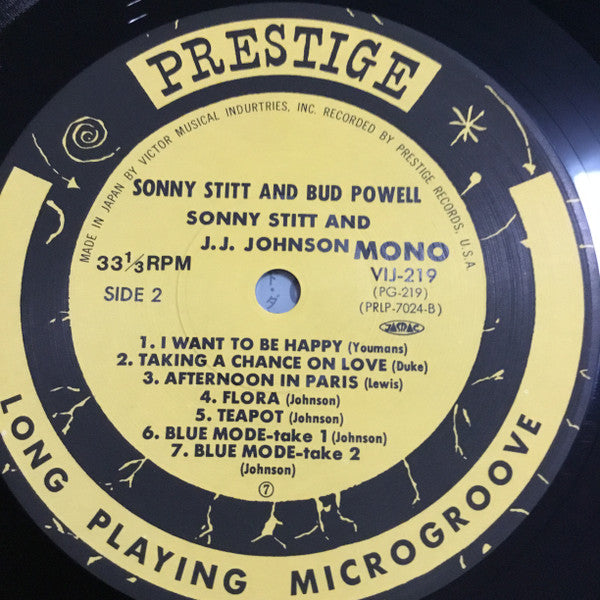 Sonny Stitt - Sonny Stitt / Bud Powell / J.J. Johnson (Vinyl, LP, Album, Compilation, Reissue, Remastered, Mono) Near Mint (NM or M-) / Very Good Plus (VG+)