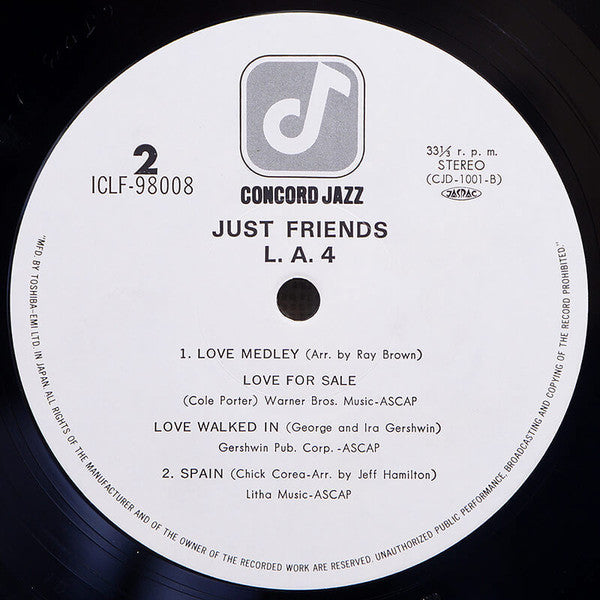 LA4 - Just Friends (Vinyl, LP, Album, Stereo)