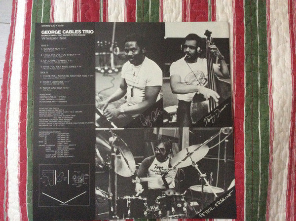 George Cables Trio - Whisper Not (Vinyl, LP, Album)