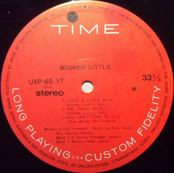 Booker Little - Booker Little (Vinyl, LP, Album, Reissue, Stereo)