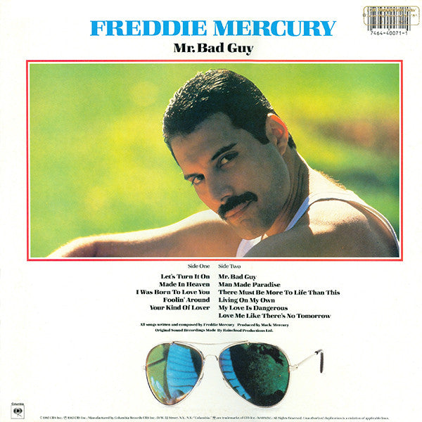 Freddie Mercury - Mr. Bad Guy (Vinyl, LP, Album) Very Good (VG) / Very Good (VG)
