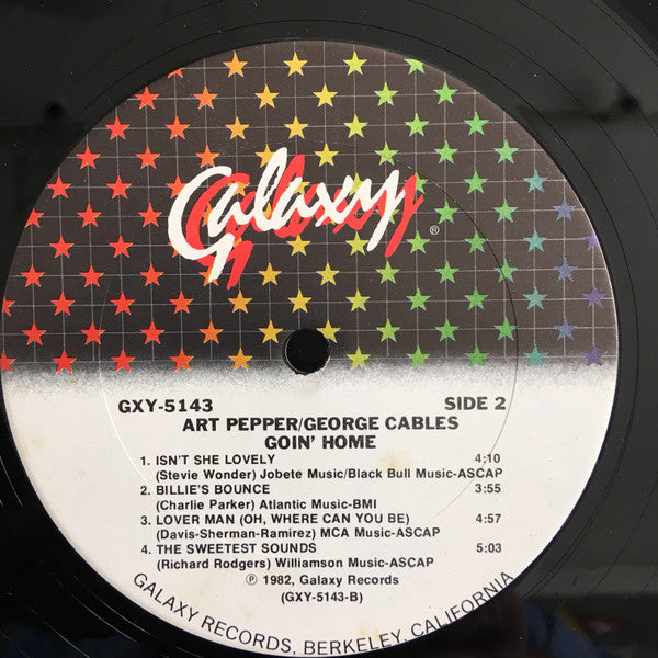 Art Pepper - Goin' Home (Vinyl, LP, Album) Good Plus (G+) / Very Good Plus (VG+)