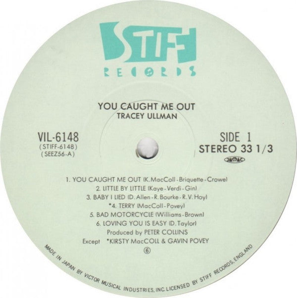 Tracey Ullman - You Caught Me Out (Vinyl, LP, Album) Very Good Plus (VG+) / Near Mint (NM or M-)