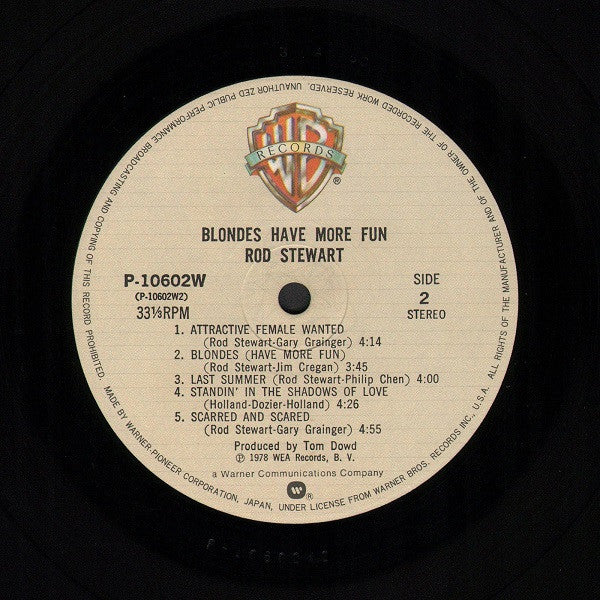 Rod Stewart - Blondes Have More Fun (Vinyl, LP, Album)
