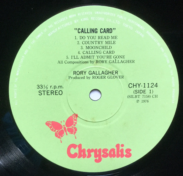 Rory Gallagher - Calling Card (Vinyl, LP, Album)